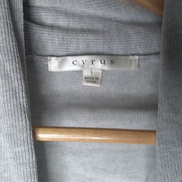 Women's Large open cardigan. Grey Cyrus cardigan. Open sweater - Picture 2 of 6